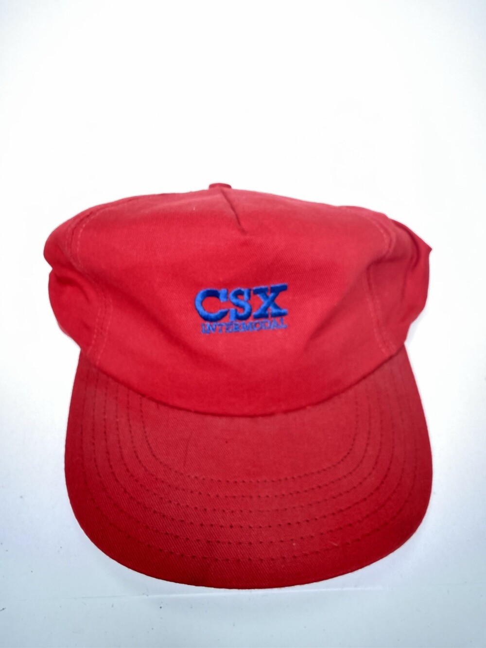 CSX International Red Hat Embroidered Snapback Vintage
